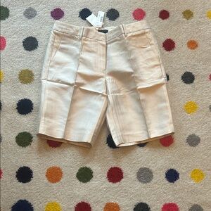 J. Crew Men's Cream Flat Front Shorts